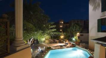 Hotel Terme Zi Carmela - mese di Aprile - Hotel zi carmela- Piscina esterna di notte